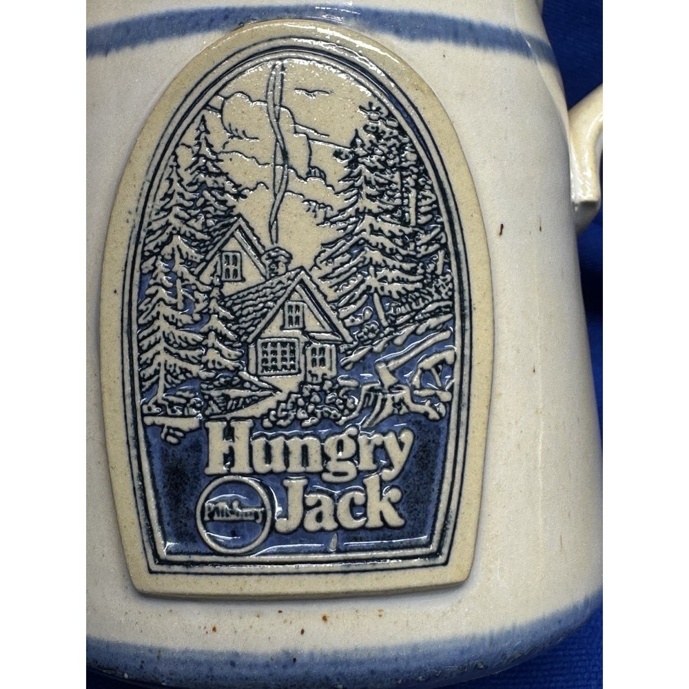 Vtg Deneen Pottery Pillsbury Hungry Jack Syrup Pitcher Handthrown 1987 Stonewar - Picture 2 of 11
